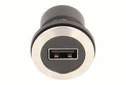 Schlegel Roestvrijstalen USB-aansluiting, 2 x USB 2.0 type A, Made in Germany