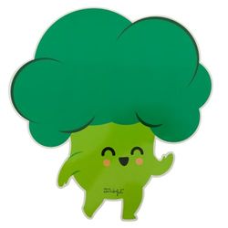 Mr. Wonderful - Lavagna magnetica - Broccoli - Lavagna bianca magnetica, cancellabile - A forma del nostro divertente broccolo