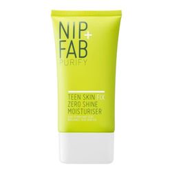Nip + Fab Teen Skin Fix Zero Shine | creme facial hidratante com niacinamida e extrato de Wasabi antioxidante | creme facial mate, controlo de sebo, tratamento anti-acne | 40 ml
