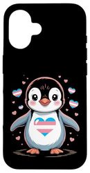 Transgender Pride Penguin Trans Custodia per iPhone 16
