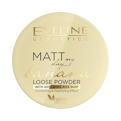 Eveline Cosmetics Matt My Day Banana Loose Setting Powder - Matt My Day | Oil Absorbing, Skin Tone Balancing, Imperfection Masking | Suitable for All Skin Types