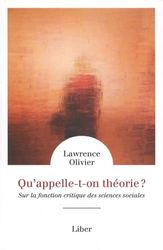 Qu'appelle-t-on théorie ? : Sur la fonction critique des sciences sociales