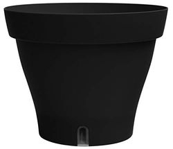 Poetic Jardin - Maceta para papiro, color negro