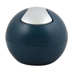 Spirella Poubelle Salle de Bains Récipient à cosmétiques 1 Litre Finition Brillante ou Mate Boîte à ordures à Couvercle pivotant Poubelle à Table Pétrole Mat