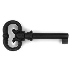 cyclingcolors Vintage Style Open Barrel Skeleton Key Hole Head Furniture Cabinet Antique (Key-Black)