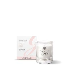 Grace Cole Vanilla Blush & Peony Luxurious Sented Candle up to 40 Hours of Burn Time - Essential Oils - Vegan and Cruelty Free, No SLS or Parabens - Made in England