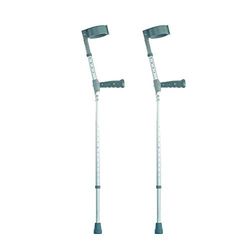 Nrs Healthcare Deux Béquilles Réglables avec Poignée en Plastique Taille Moyenne