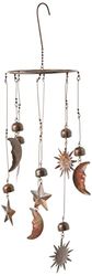 Ancient Graffiti Sun, Moon, Stars Hanging Sole, Luna, Stelle Appese ANCIENTAG87045, Metallo, Multicolore, 20.32x20.32x76.2 cm
