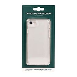 ITENSE - Custodia trasparente in plastica - TPU flessibile - Compatibile con iPhone 6/7/8/SE2020 - Custodia protettiva - Resistente e leggera - Protegge da urti e graffi - Pratico e facile da pulire