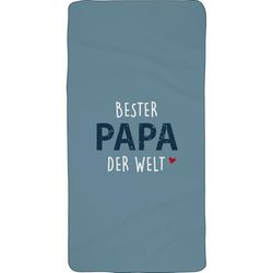 GRUSS & CO Asciugamano magico Bester Papa der Welt | Asciugamano XL Magic Towel, pressato, 50 cm x 100 cm, cotone, articolo da regalo | 74569