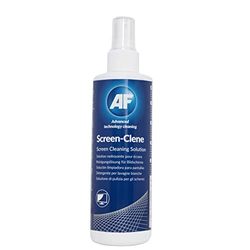 AF Screen Cleaner Spray 250ml - Cleaning Solution For Mobile Phones, TV's, Laptops, Monitors, LED, LCD, Plasma & Tablets, Clear,