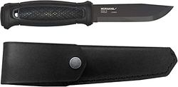 Morakniv Garberg Carbon Leather Sheath Cuchillo, Unisex Adulto, Negro