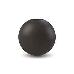 Cooee Design Ball Vaso de cerâmica em forma de bola, 8 cm, preto