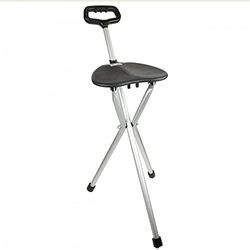 Walking Stick with seat, Foldable, Aluminium