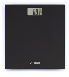 OMRON HN289 Pèse-personne numérique avec grand écran LCD et pieds antidérapants Pèse-personne extra fin, Noir