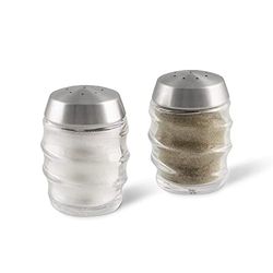 Cole & Mason H311810 Bray, Saliera e Pepiera, Set di Agitatori di sale e pepe, Acciaio Inossidabile, vetro, 70mm