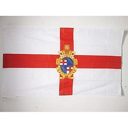 Bologna vlag met wapenschild 90x60cm - Bologna vlag in Emilia-Romagna 60 x 90 cm Schede voor vlaggenmast - AZ FLAG