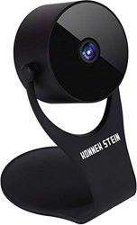 Konnek Stein Security Camera 1080p HD Indoor Wireless Smart Home Camera Detection with Night Vision 2-Way Audio Works with Alexa Assistant Black