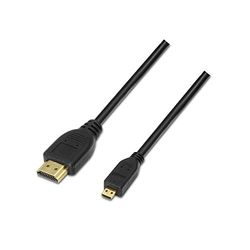Aisens Cabo Micro HDMI para HDMI Macho/Macho 1,8 m preto