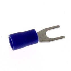 SeKi 14131, 1,5-2,5 mm2, M4, geïsoleerd, 25 stuks vorkkabelschoenen, blauw