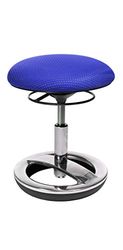 Topstar Sitness SU89BR0 – Tabouret Rond pour Enfant, avec Pied en Aluminium Poli et Housse en Tissu