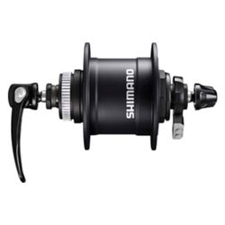 SHIMANO Dh-t4050, unisex-naafdynamo voor volwassenen, zwart, één maat