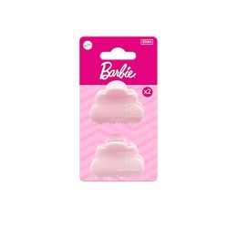 Barbie - Lot de 2 Mini Pinces à Cheveux - Idéales pour Cheveux Fins - Couleur Rose - Produit Officiel Barbie