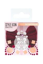 Invisibobble Bowtique "Take a Bow" Hair Bow, 1 x Hair Bow, Bordeaux Red with Pearls, Hair Accessories for Girls & Women, Limited Collection British Royal