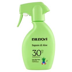 Bilboa Aloe Trigger Solar Smak SPF 30 z aloesem, muzyka dla skóry wrażliwej, wodoodporny, testowany dermatologicznie - 250 ml