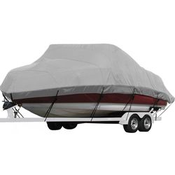 Seamander Copertura per barca, 7 m - 7,3 m, resistente, 600D, impermeabile, adatta a V-Hull Tri-Hull Fishing Ski Pro-Style Bass Boats, full size (modello F: adatta a larghezza del fascio di luce da 23