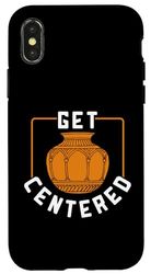 Poterie centrée Coque pour iPhone X/XS