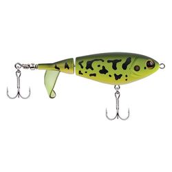 Berkley Choppo Topwater Visaas - Makkelijk te gebruiken Prop Aas voor Baars en Roofvis, Creëert Maximale Oppervlakteverstoring en Lawaai - 10.5cm / MF Kikker