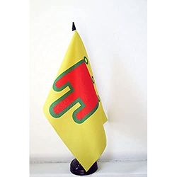 Drapeau de table Auvergne 21x14cm - PETIT Drapeaux DE BUREAU auvergnat - Comté d'Auvergne 14 x 21 cm - AZ FLAG