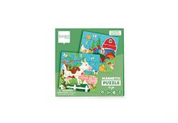 SCRATCH 276181152 magnetische puzzel boerderij, uitklapbaar boek voor thuis en onderweg, puzzel voor kinderen vanaf 3 jaar