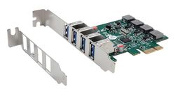 EX-11044 4-Port USB 3.2 Gen 1 PCIe kaart