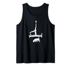 Pilates Beagle cane Reformer Pilates amante del vino Canotta