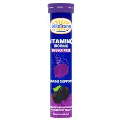 Haliborange Vitamin C Effervescent 1000mg Blackurrant Flavoured Sugar Free Tablets - 20 Tablets