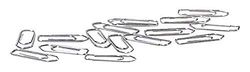 Durable 129825 paperclips (32 mm) 0,5 kg = ca. 1180 stuks gegalvaniseerd.
