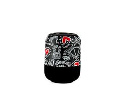 Celly Keith Haring Haut-Parleur Bluetooth Puissant 5 W, Boîtier Stéréo Autoportant Avec Motif Iconique, Portable Avec Connexion WiFi, Charge USB-C, Télécommande