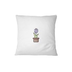 Bona Basics Funda de Almohada Decorativa, poliéster, Blanco 1, 60 x 60 cm