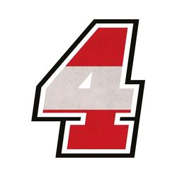 Adesivo NUMERO GARA - Gara Cross Pista Auto Moto Stickers (10 cm, 4, Bandiera Austria)