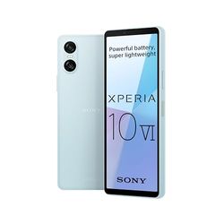 Sony Xperia 10 VI - 6.1 Inch 21:9 Wide OLED - Three optical focal lengths - Lightweight - Android 14 - SIM free - 128GB storage - IP65/68 rating - Dual SIM hybrid 1-36 months warranty - Blue