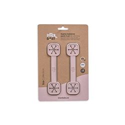 Set 2 Porte-bavoir en silicone rose