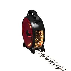 Konstsmide Micro LED Compactlights con avvolgicavo, 1000 diodi a luce bianca calda, 30 V, esterno (IP44), cavo nero - 3849-100