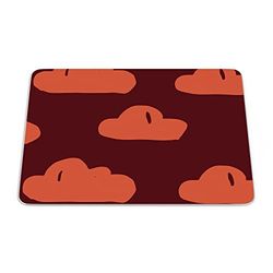 Bonamaison, Tappetino per mouse rettangolare, con stampa digitale, antiscivolo, per ufficio e casa, dimensioni: 22 x 18 cm