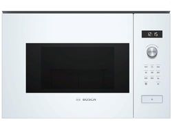 Bosch Serie 6 BFL524MW0 Intégré - Micro-ondes (Intégré, Micro-ondes grill, 20 L, 800 W, Rotatif, Tactil, Blanc)