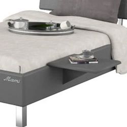 Phoenix Group Miami nachtkastje, houtmateriaal, grijs, 40x30