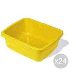 Glooke Selected Set 24 Bacinella Rettangolare Plastica 0473 30X38H14 Organizzazione E Contenitori, Multicolore, Unica