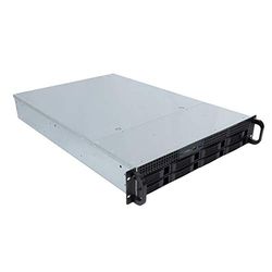 UNYKAch HSW4208 Hot Swap Rackbehuizing (hot-swap) 2U, ATX, 8 bays, compatibel met 3,5 of 2,5 inch schijven, 4 x 80 mm ventilatoren, 1 x USB 2.0 en 1 x USB 3.0