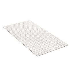 TATAY Tapis de Douche Antidérapant, caoutchouc SBS - TP avec 94 ventouses, Rectangulaire, Design diamant, Blanc. Mesure 72 x 36 cm
